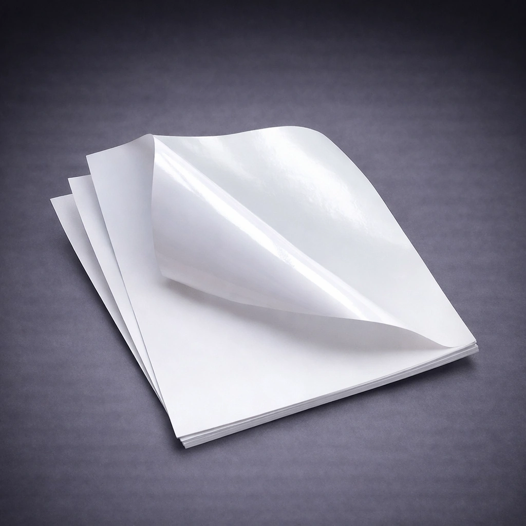 Material adhesivo para etiquetas